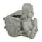 11" Gray Praying Angel Bust Outdoor Garden Statue Planter